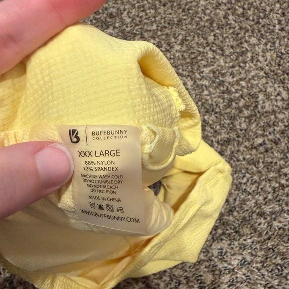 BuffBunny Sports Bra XXXL excellent!! Yellow! - Picture 3 of 3